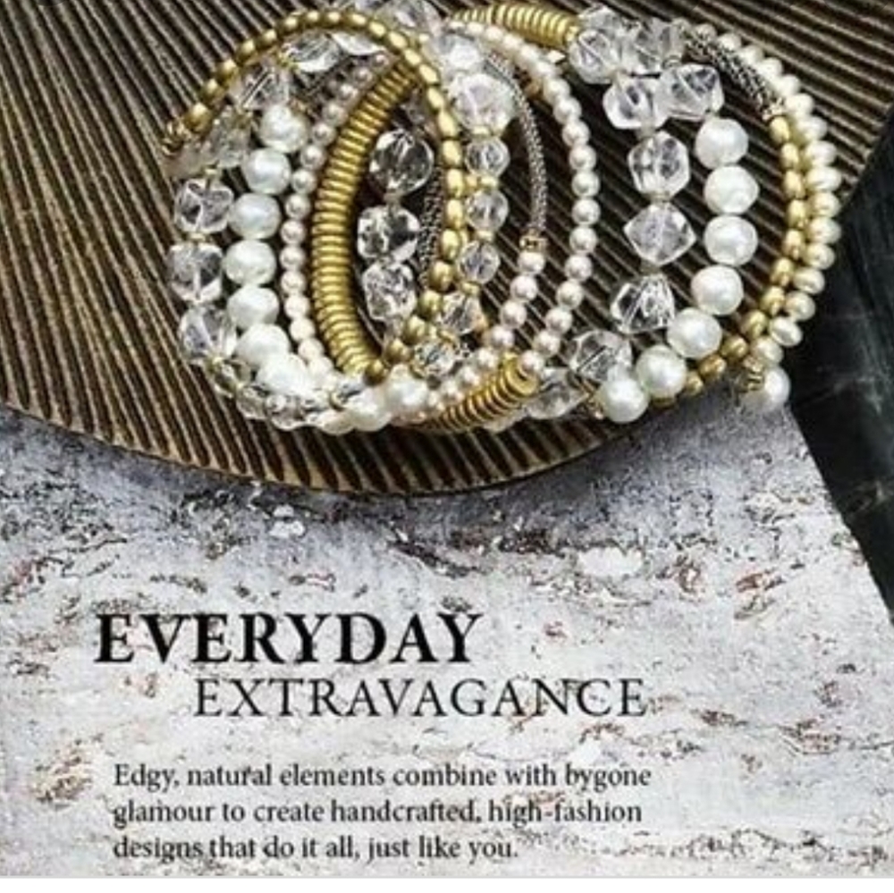 Silpada Practical Pearls Stacked Bracelet
